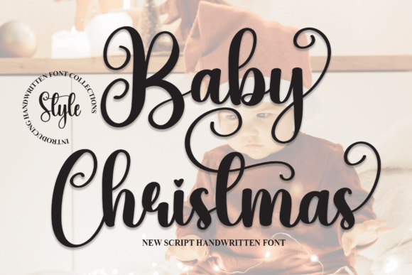 Baby Christmas: A Delicate Script Font for Elegant Editorial Design
