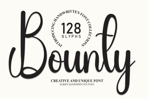 Bounty: A Charming Script Font for Elegant Editorial Design