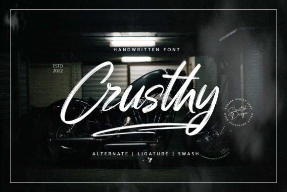 Crusthy Font: A Modern Handwritten Typeface for Web Design and Digital Branding