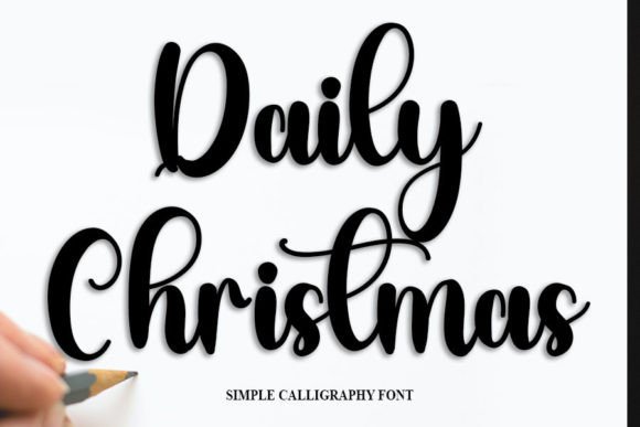 Daily Christmas: A Handwritten Font That Elevates Web Design
