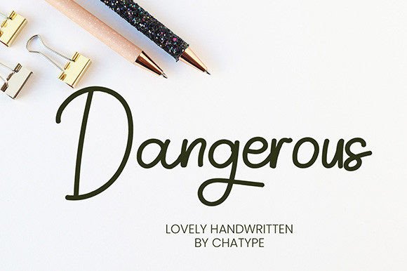 Dangerous: A Script Font That Elevates Editorial Design