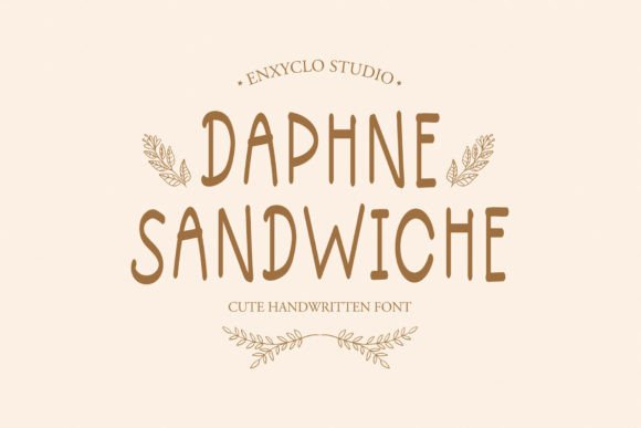 Daphne Sandwiche: A Playful Handwritten Font for Lively Brand Identities