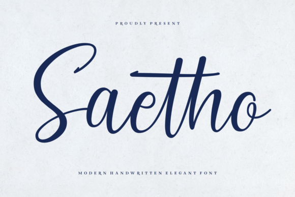 Elevating Handmade Designs with the Saetho Script Font