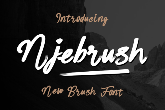 Enhance Your Editorial Design with the Bold Personality of Njebrush Font