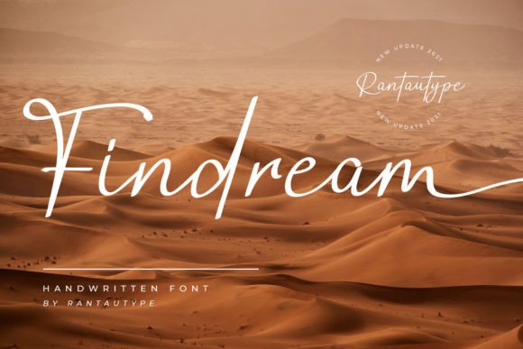 Findream: A Stylish Script Font for Modern Editorial Design