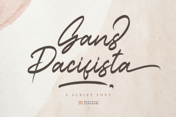 Gans Pacifista: A Modern Script Font for Editorial Design and Digital Publishing
