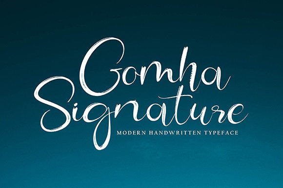Gomha Signature: A Stylish Handwritten Font for Polished Branding