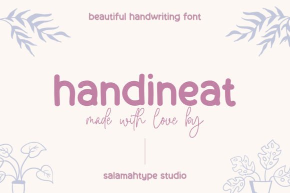 Handineat: A Handwritten Font for Modern Web and Digital Design