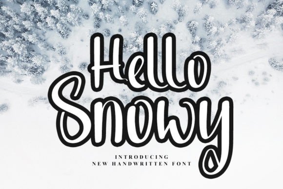 Hello Snowy: A Handwritten Font That Elevates Your Editorial Design