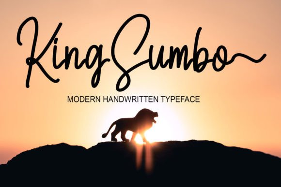King Sumbo: A Handwritten Script Font for Modern Marketing and Digital Design