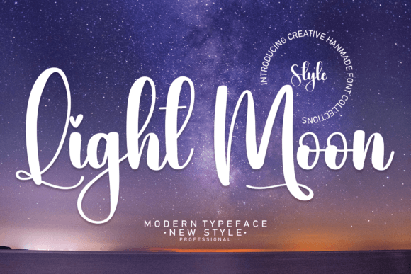 Light Moon: A Versatile Script Font for Modern Editorial Design