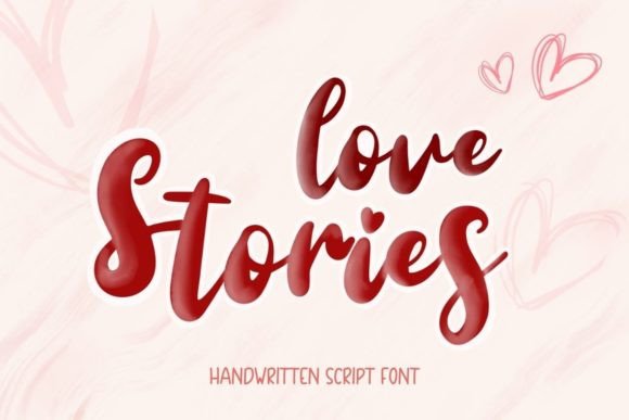 Love Stories: A Handwritten Script Font for Editorial Design and Digital Publishing