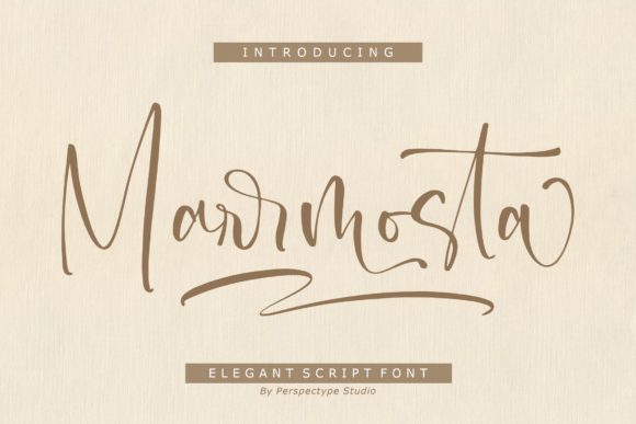 Marrmosta: A Stylish Script Font for Professional Branding