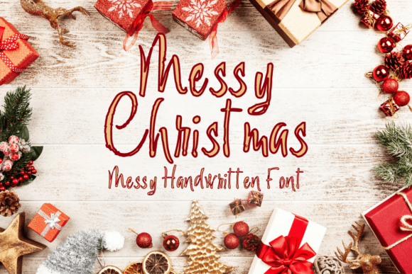 Messy Christmas: A Playful Handwritten Font for Festive Web Design