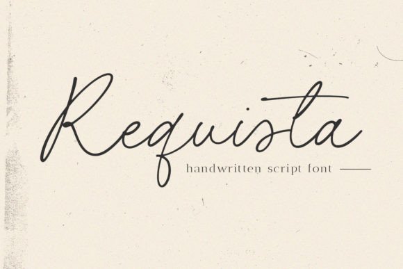 Requista: A Handwritten Font That Elevates Your Brand