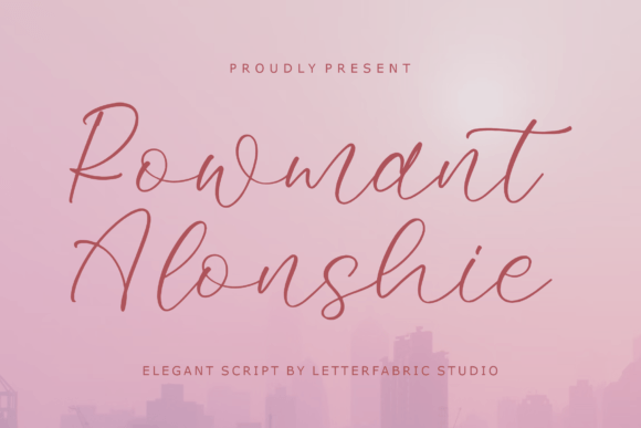 Rowmant Alonshie: The Elegant Script Font That Elevates Digital Branding
