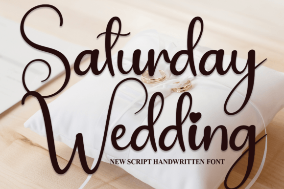 Saturday Wedding: A Handwritten Font for Heartfelt Handmade Designs