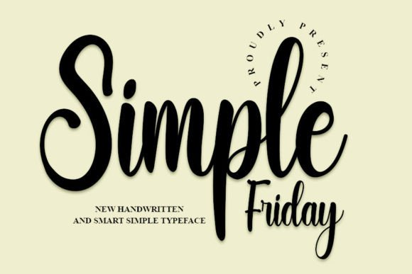 Simple Friday: A Handwritten Font That Elevates Your Brand