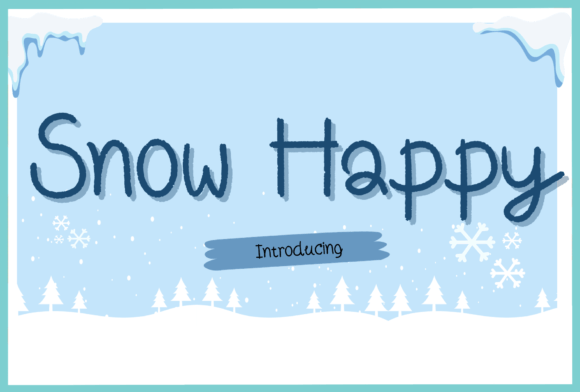 Snow Happy: A Playful Handwritten Font for Business Branding