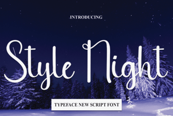 Style Night: A Handwritten Font for Modern Editorial Design