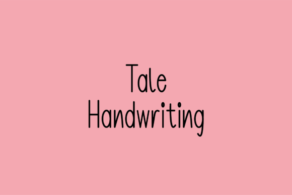Tale: A Whimsical Handwritten Font for Makers and Sellers