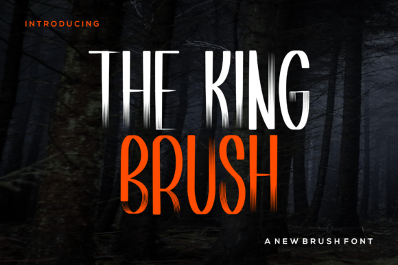 The King Brush: A Bold Script Font for Editorial Impact