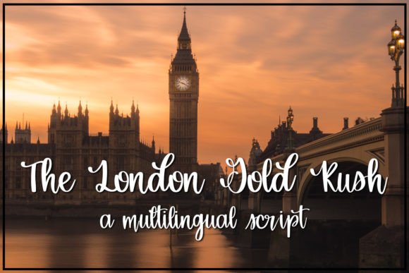 The London Gold Rush: A Hand-Lettered Script Font for Creative Branding