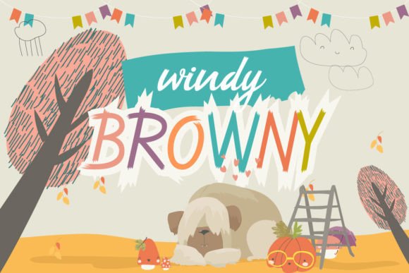 Windy Browny: A Playful Script Font That Elevates Small Business Branding