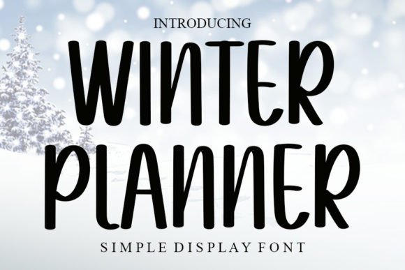 Winter Planner: A Handwritten Font That Brings Warmth to Branding Projects