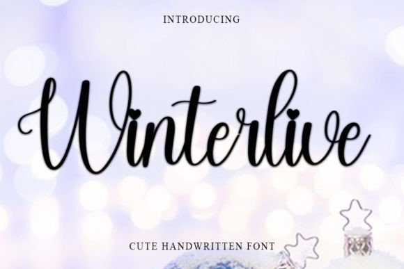 Winterlive: A Trendy Handwritten Font for Modern Marketing Designs